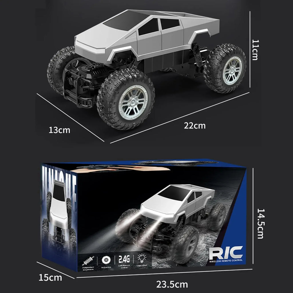 Camión RC Anfibio 4WD 1:16 con Giros 360° y Luces LED