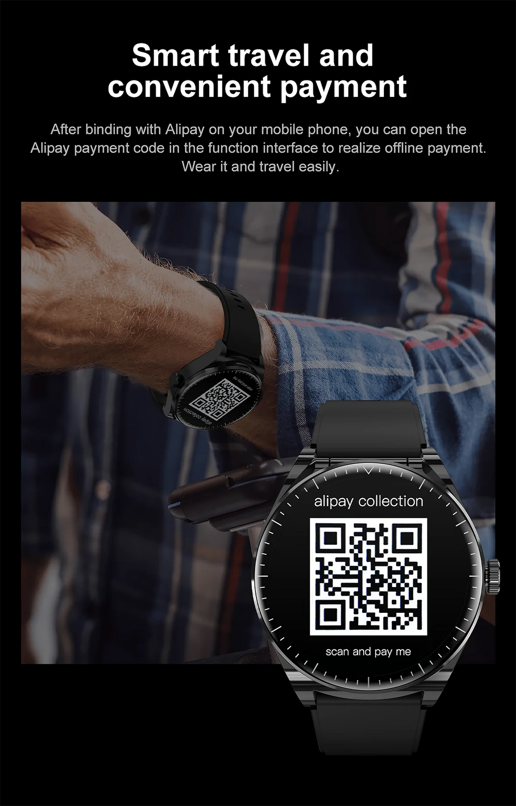 Reloj inteligente TWS con auriculares para hombre y mujer, función NFC, rastreador deportivo, Monitor de ritmo cardíaco, reducción de ruido, reloj inteligente