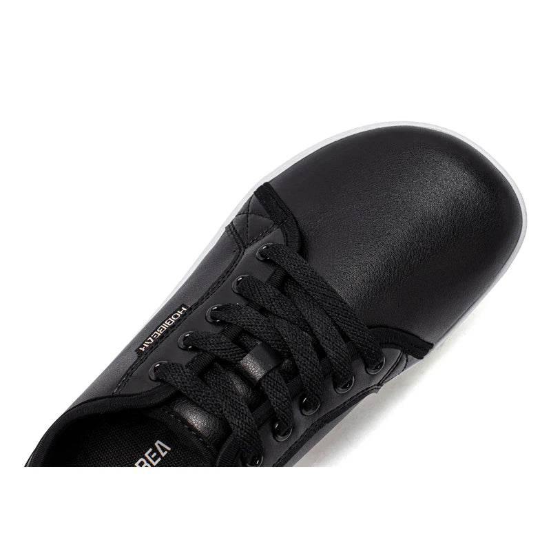 HOBIBEAR Zapatos minimalistas de punta ancha, zapatillas Unisex descalzas con caída cero, zapatos casuales de moda de cuero Artificial