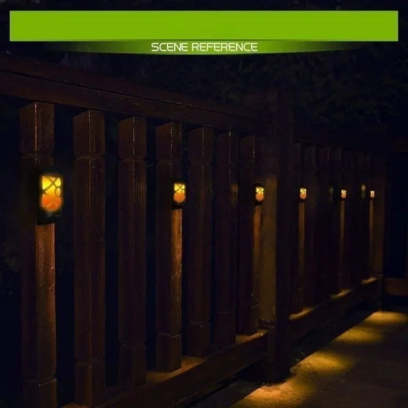Luces Solares de Llama para Jardín, 96 LED