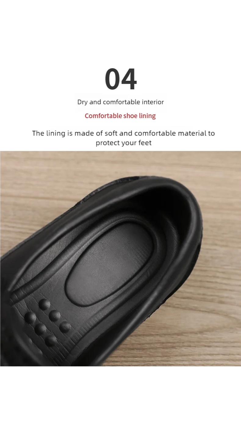 Zapatos de Chef Antideslizantes para Hombre — Suela EVA, Resistentes al Aceite