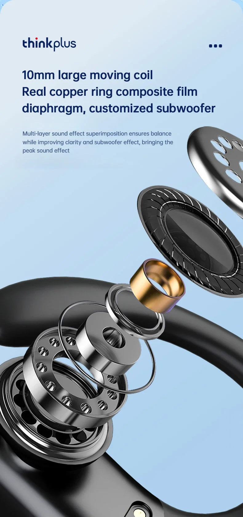 Auriculares Bluetooth Inalámbricos Lenovo XT80 con Micrófono