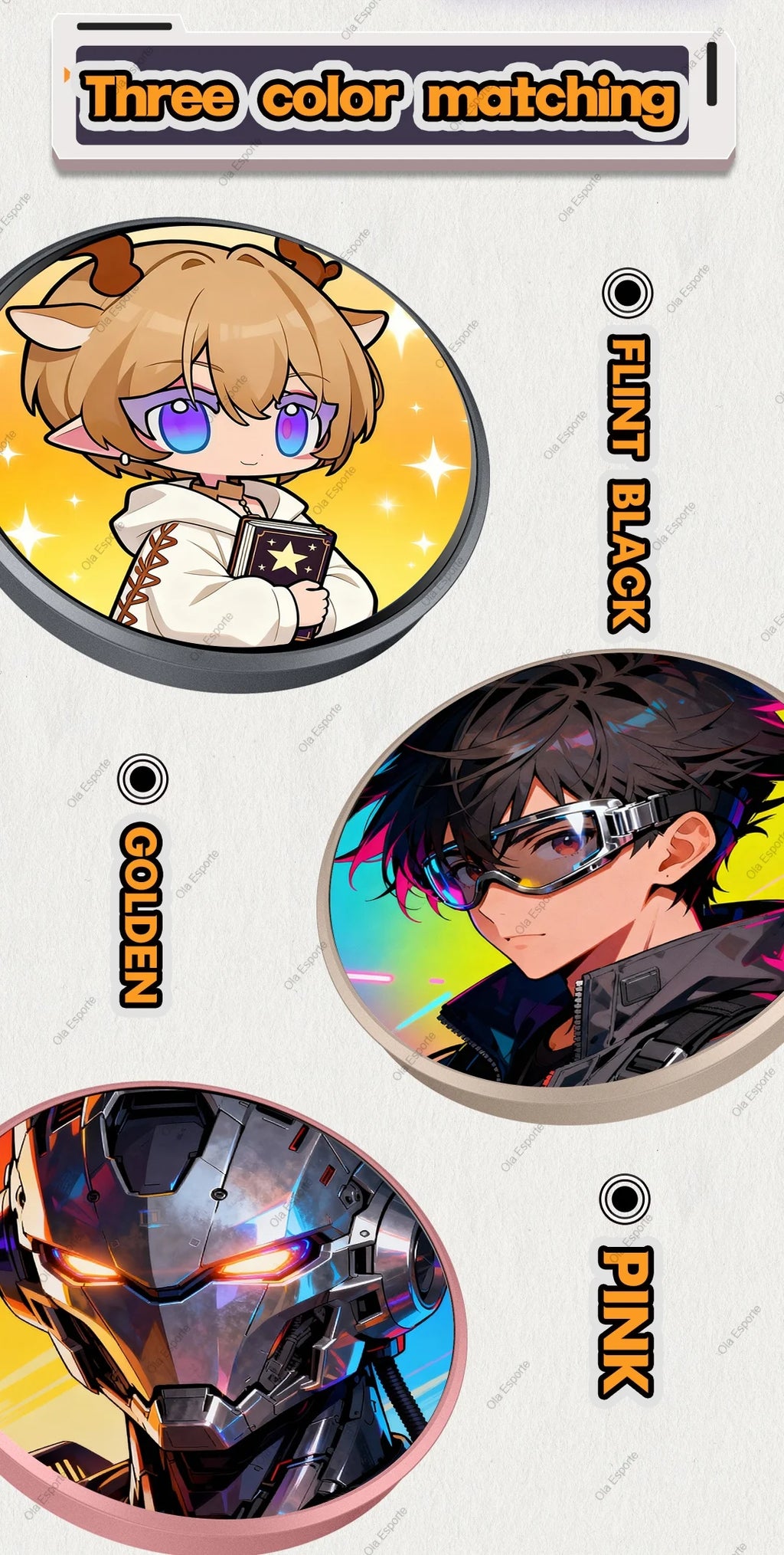 Insignia Digital GIF Dinámica de Anime, Personalizable, Moderna, con Reproductor de Fotos, Vídeos y MP3, para Juegos, Ciclismo, Advertencias, Adaptación, Regalos para Niños