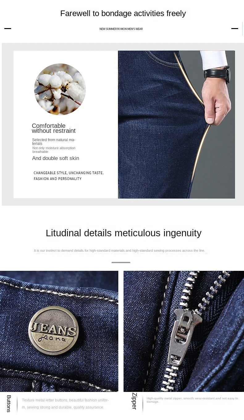 Pantalones Vaqueros Holgados para Hombre, Elásticos, con Forro Polar