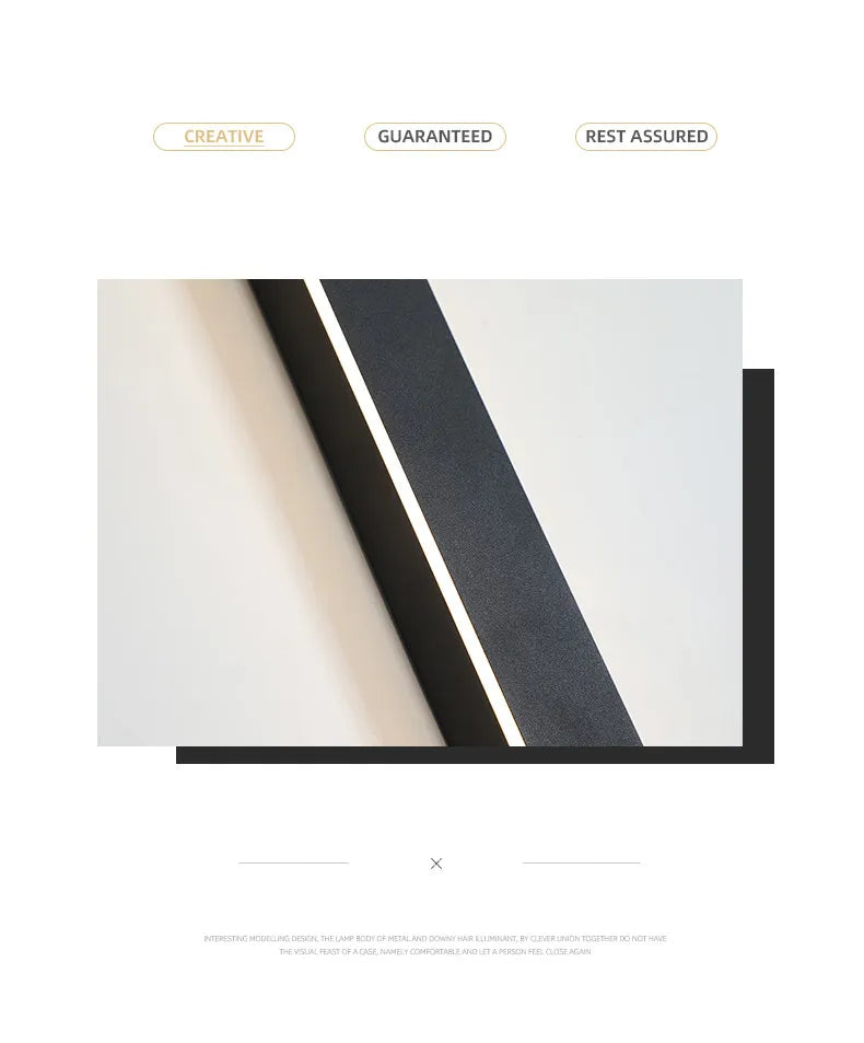 Lámpara de pared impermeable para exteriores, lámparas de pared para jardín, luces LED, fondo de TV nórdico moderno para sala de estar, IP65, arandela de pared de 110/220v