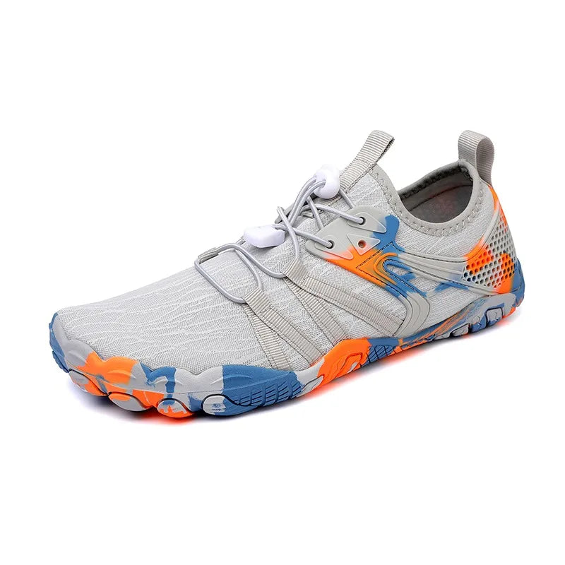 Zapatillas de agua camufladas unisex con cordones rápidos y suela de caucho