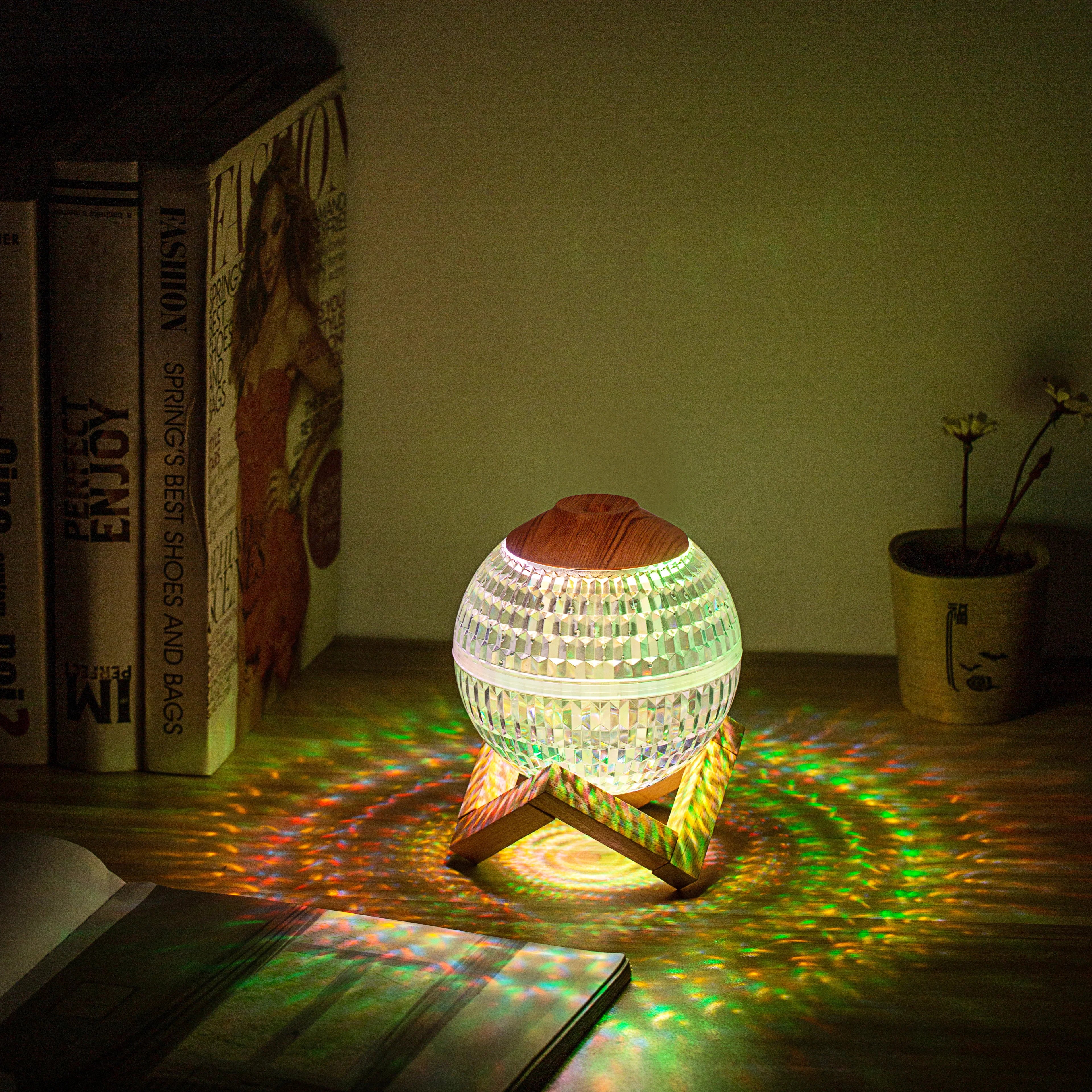 Humidificador de Bola de Cristal con Luz Nocturna