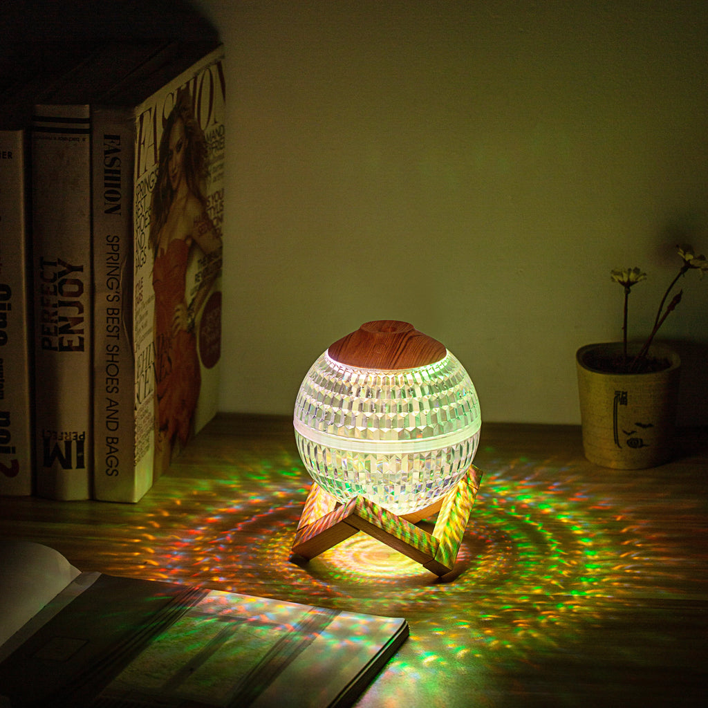 Humidificador Bola de Cristal con Luz Nocturna