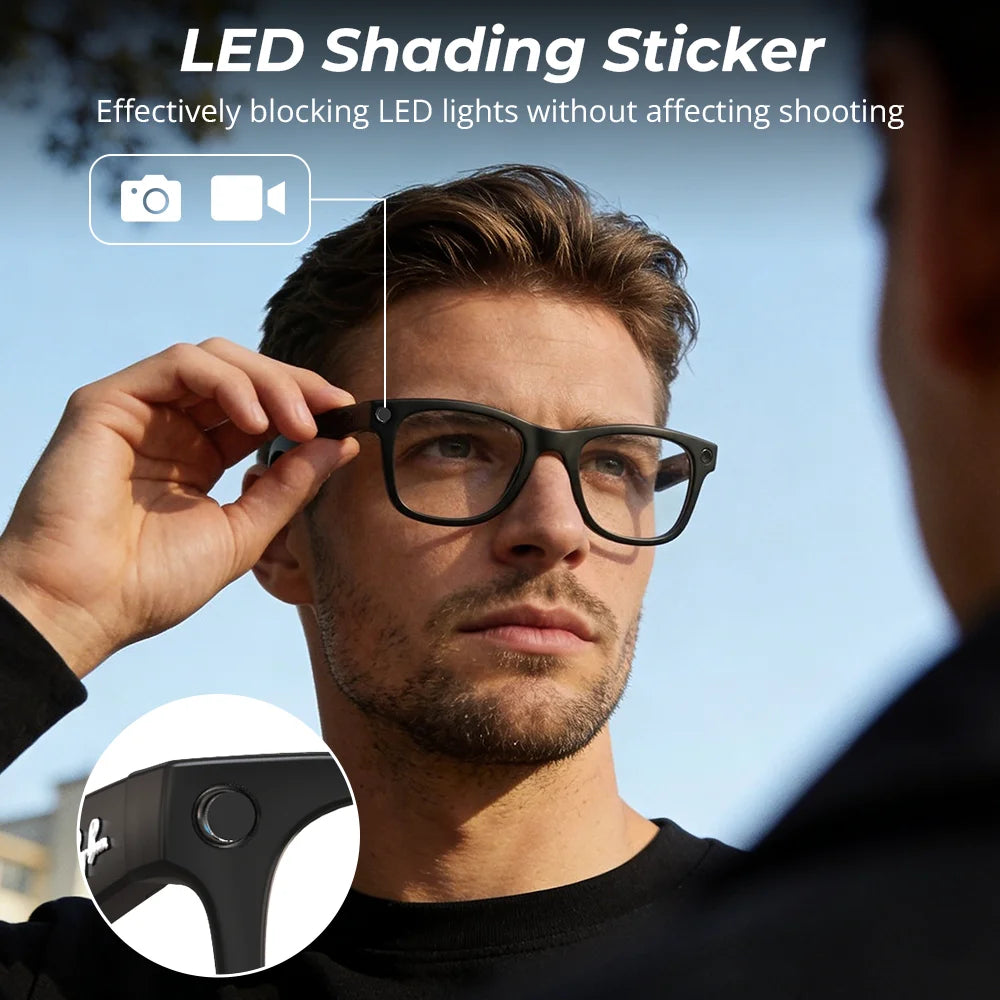 Juego de pegatinas LED antideslumbrantes HIBloks para Ray-Ban Meta Gen 2 Wayfarer/Skyler/Headliner/Oakley Meta HSTN, accesorios para gafas inteligentes