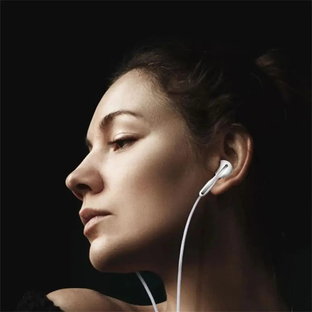 Electrónica portátil estéreo bajo cancelación de ruido 3,5mm para teléfono inteligente auriculares planos auriculares deportivos auriculares con cable