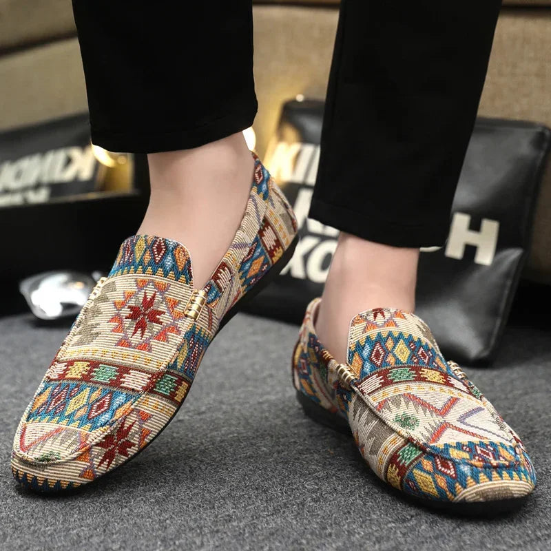 Zapatos informales de verano para hombre, mocasines transpirables para hombre, zapatos perezosos, zapatillas cómodas para caminar, zapatos planos antideslizantes para conducir