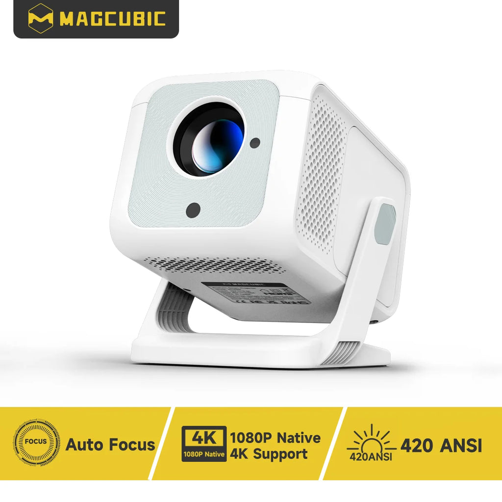 Magcubic HY310X 4K Mini proyector de enfoque automático con Full HD 1080P 420ANSI Android 11Keystone para proyector de soporte de cine al aire libre