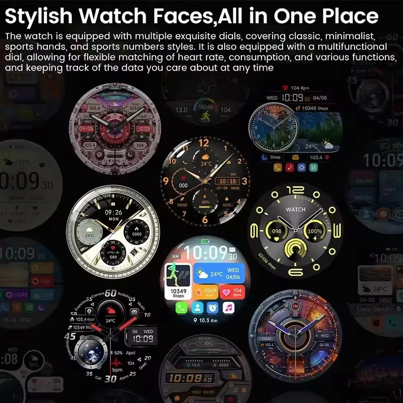 2025 nuevo reloj inteligente para hombres pantalla AMOLED GPS trayectoria de movimiento ritmo cardíaco llamadas Bluetooth SmartWatch impermeable