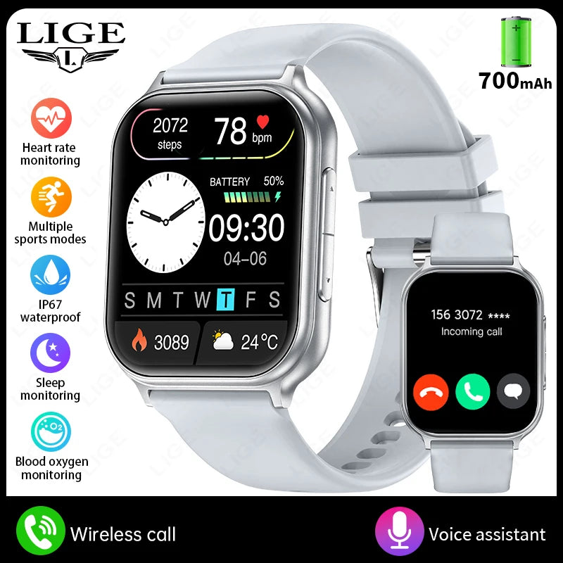 Smartwatch 2026 con pantalla AMOLED 1,83", batería 700 mAh y llamadas Bluetooth