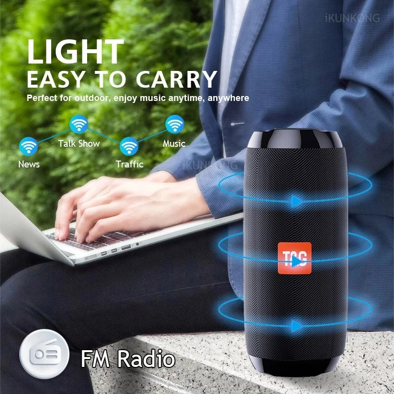 Altavoz inalámbrico portátil Caixa De Som Bluetooth caja De sonido De música Bluetooth para Subwoofer Radio FM Bocina acústica manos libres Hifi