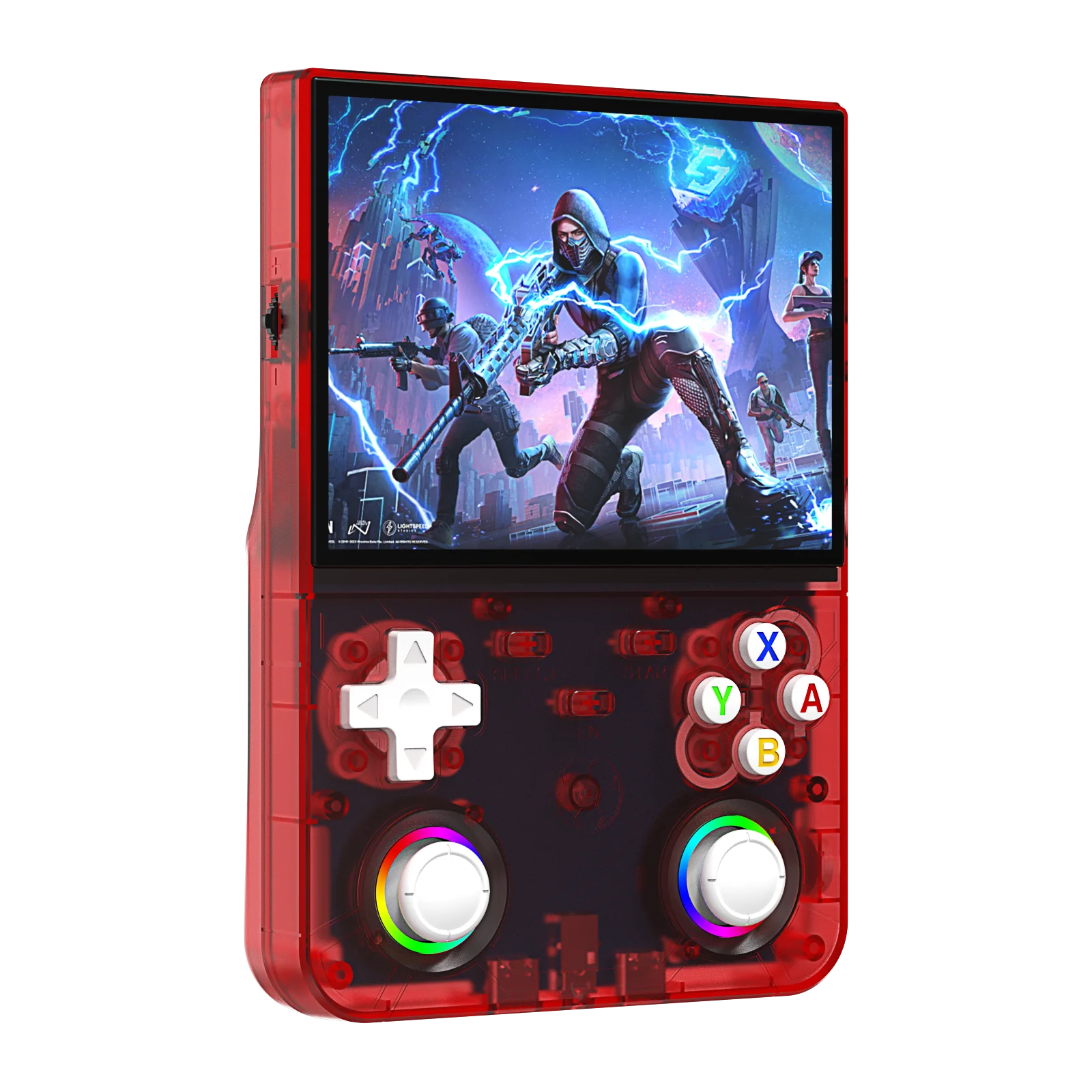Consola portátil retro R36 Ultra X: 1 GB de RAM, WiFi 2.4G, más de 30 emuladores, altavoces duales, soporte de vibración y carga por USB-C.