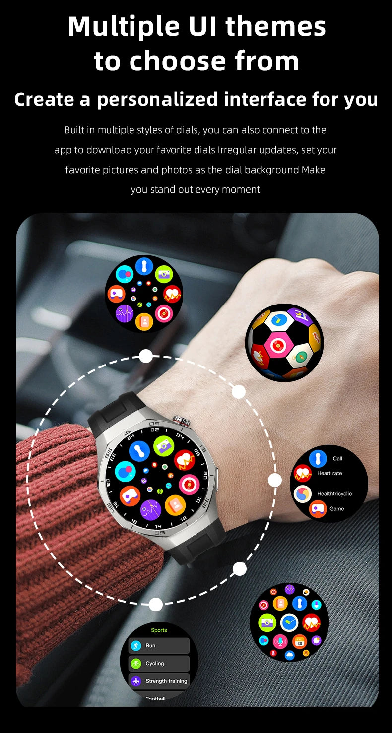 Reloj Inteligente LIGE ECG con Bluetooth para Llamadas