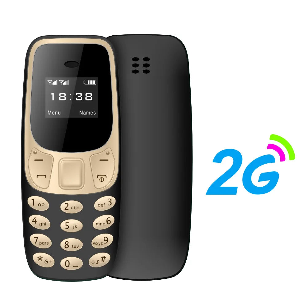 Mini teléfono móvil BM10, 2 tarjetas SIM, auricular Bluetooth, cambiador de voz, grabación de voz de baja radiación, teléfono móvil pequeño multilingüe