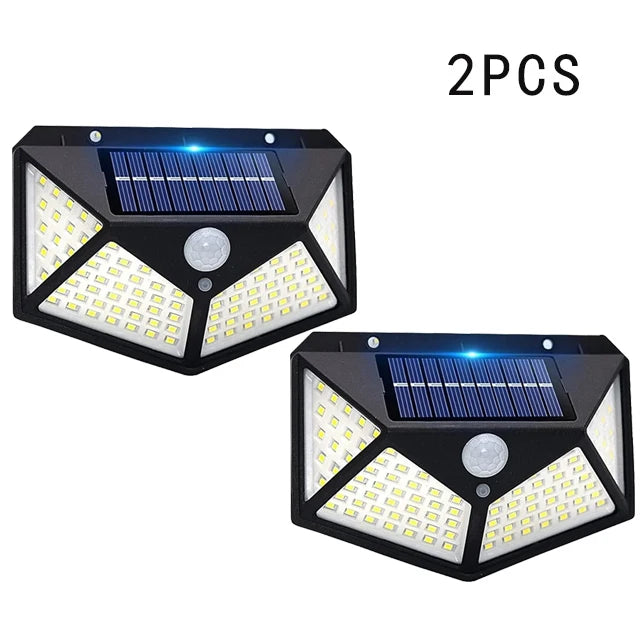 Luces Solares Exteriores 100 LED con Sensor de Movimiento