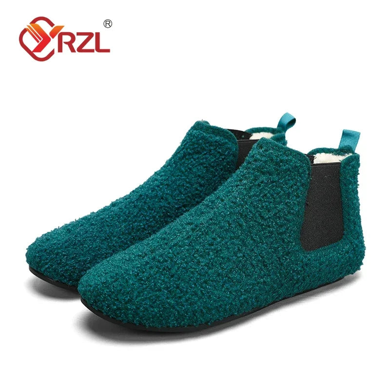 Zapatillas de Algodón de Invierno para Hombre YRZL Antideslizantes