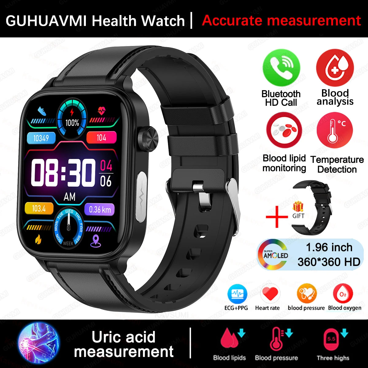 Reloj Inteligente ECG+PPG Bluetooth para Xiaomi