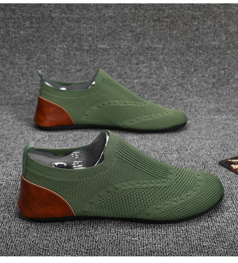 Mocasines YRZL, mocasines suaves para conducir, zapatos planos de alta calidad para caminar para hombre, mocasines informales de malla transpirable, zapatos sin cordones para hombre