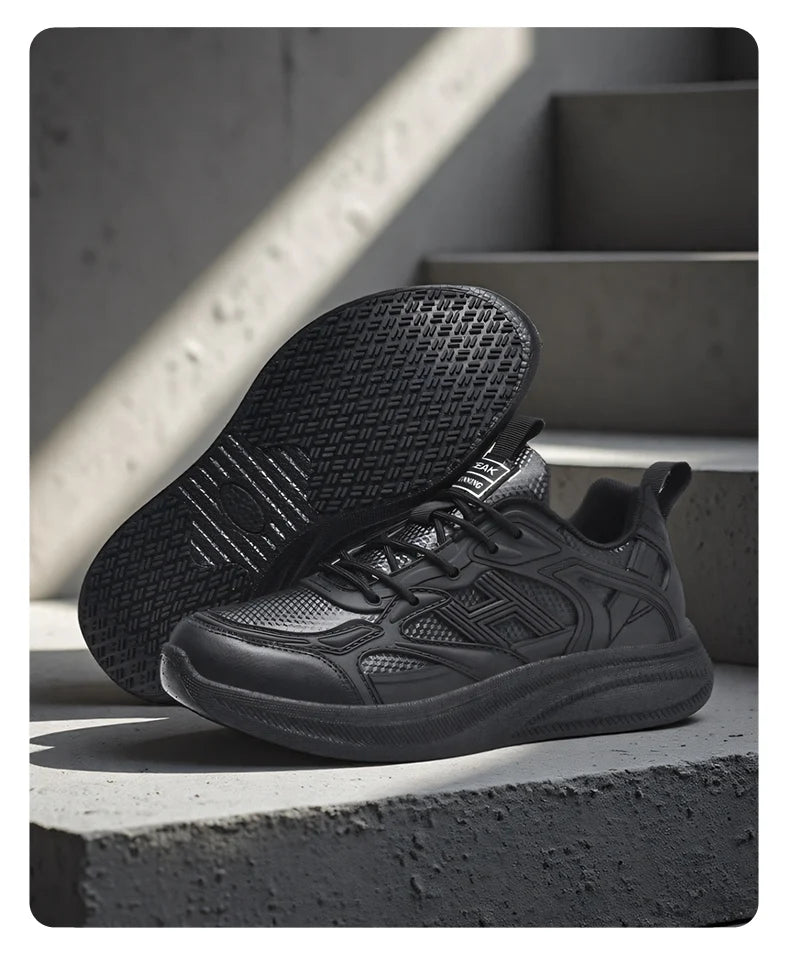 Zapatos de Chef de Hotel para las cuatro estaciones, transpirables, ligeros, antideslizantes, impermeables, a prueba de aceite, zapatos de trabajo de cocina, calzado deportivo informal para exteriores para hombre