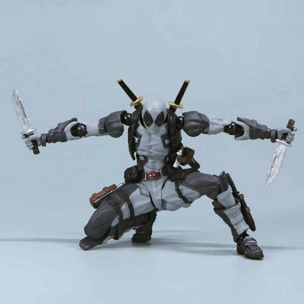 INCREDIBLE YAMAGUCHI Deadpool & Wolverine 2,0 figura de acción gris mutantes articulación móvil KAIYODO Wade modelo película juguetes para niños regalo