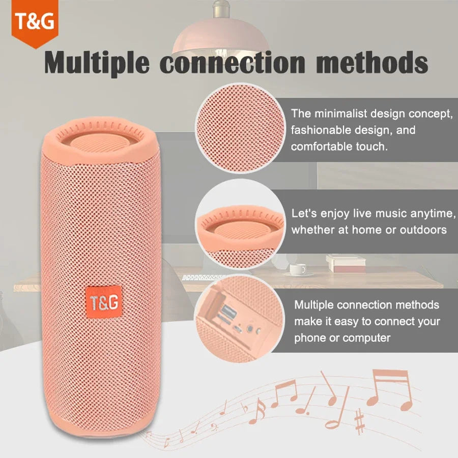 Altavoz inalámbrico portátil Caixa De Som Bluetooth caja De sonido De música Bluetooth para Subwoofer Radio FM Bocina acústica manos libres Hifi