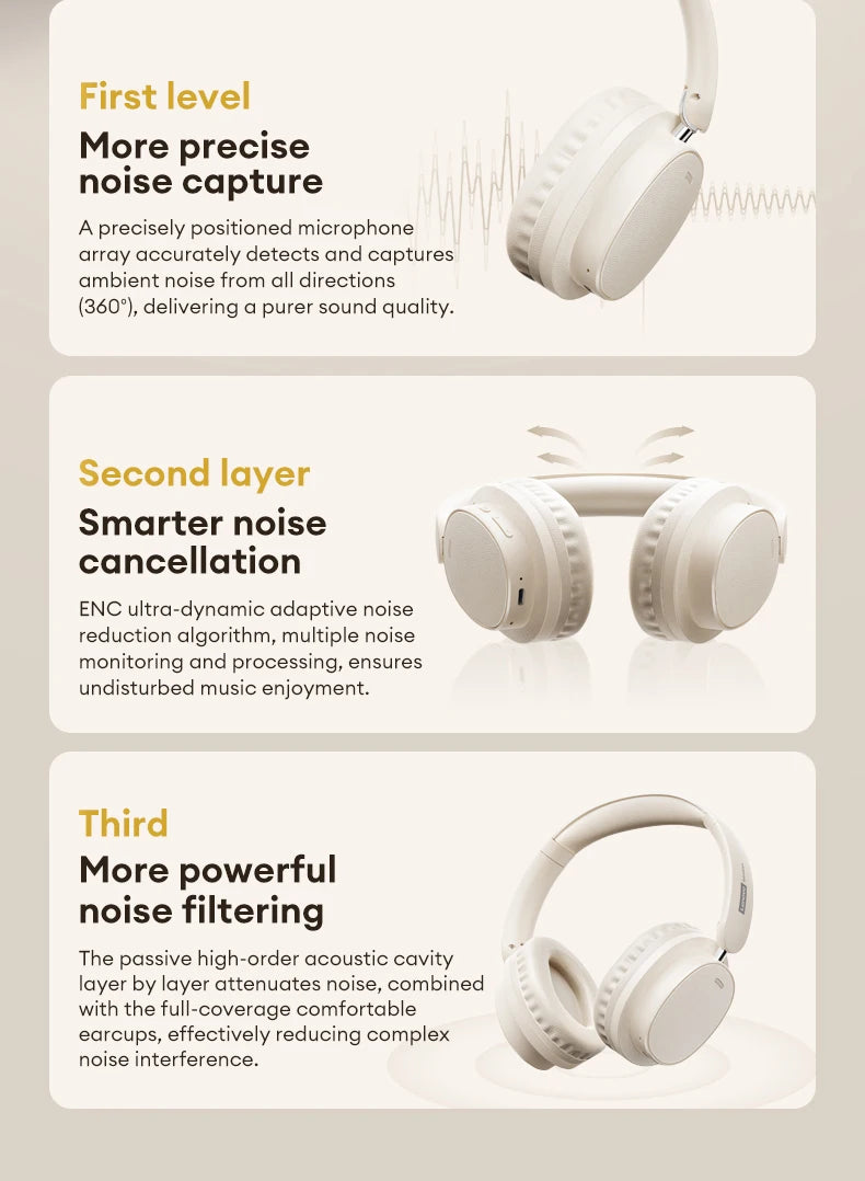 Auriculares Retro TH30 Pro Lenovo para Juegos, Inalámbricos, Bluetooth 6.0, Sobre la Oreja, Plegables, Deportivos, de Cuero, Regalos LS105