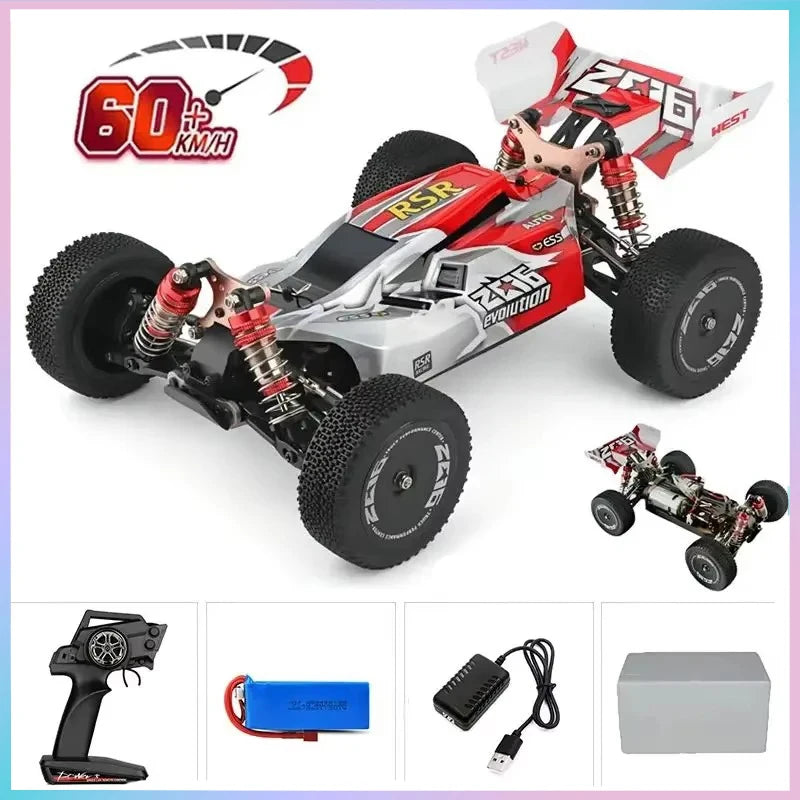75 KM/H WLtoys 124016 V8 RC coche sin escobillas 4WD eléctrico de alta velocidad todoterreno Control remoto Drift Rc coches para adultos Juguetes