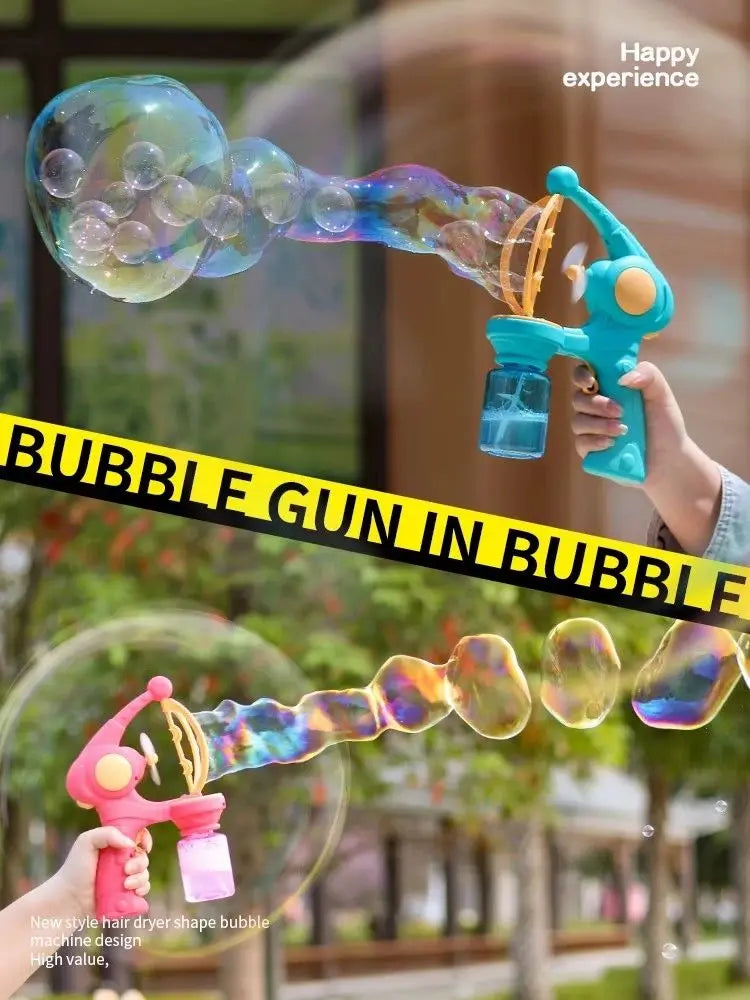 Pistola de Burbujas Eléctrica para Niños - Juego al Aire Libre