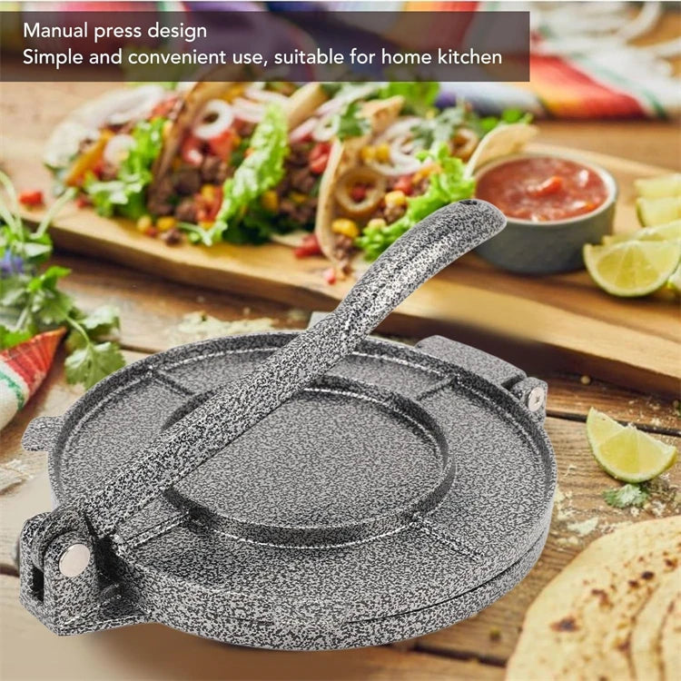 LMETJMA Prensa para Tortillas de Alta Resistencia, Pataconera de Aluminio, Prensa para Tortillas de Harina, Máquina para Hacer Tortillas, Rotis y Quesadillas