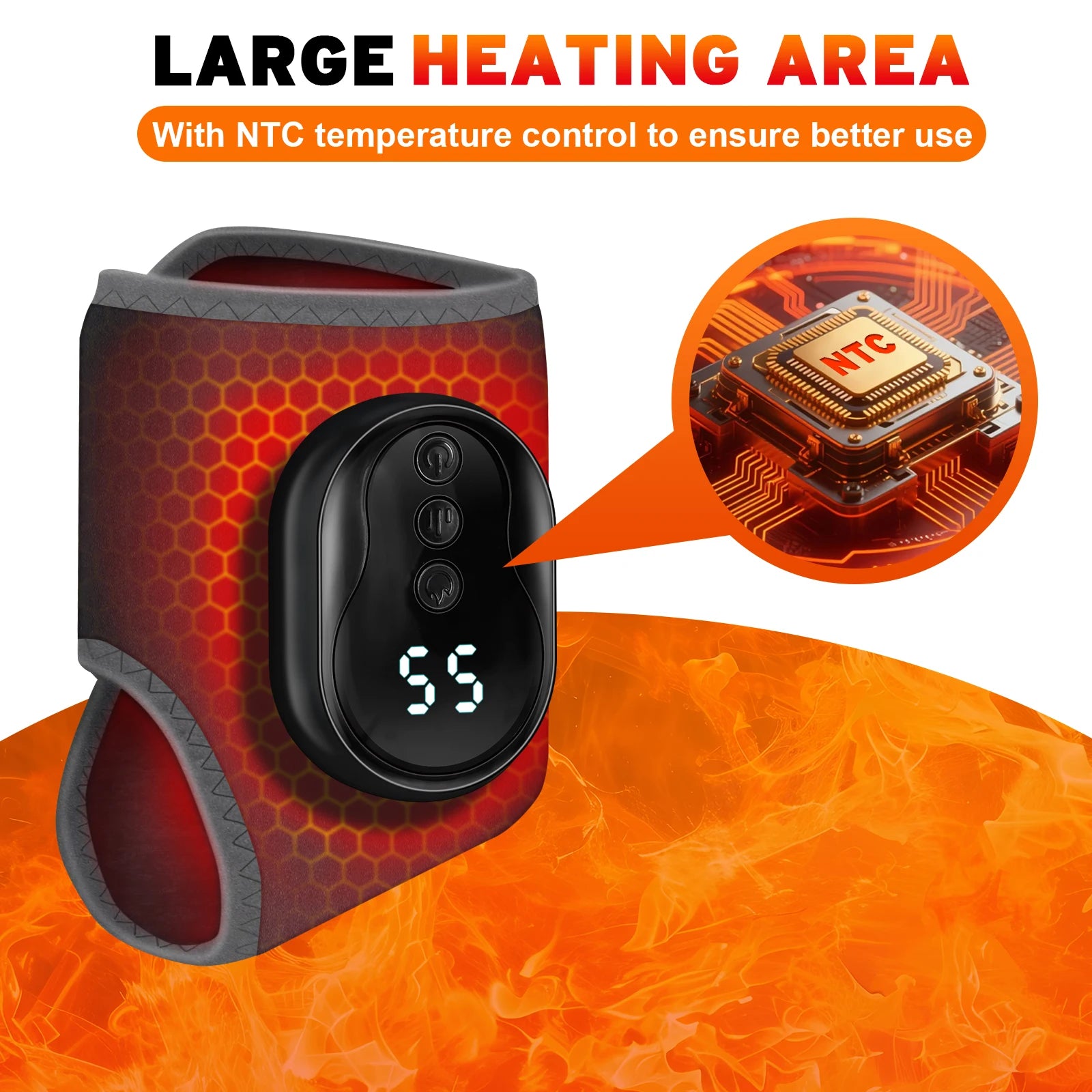 Masajeador Eléctrico de Tobillo con Calor y Vibración