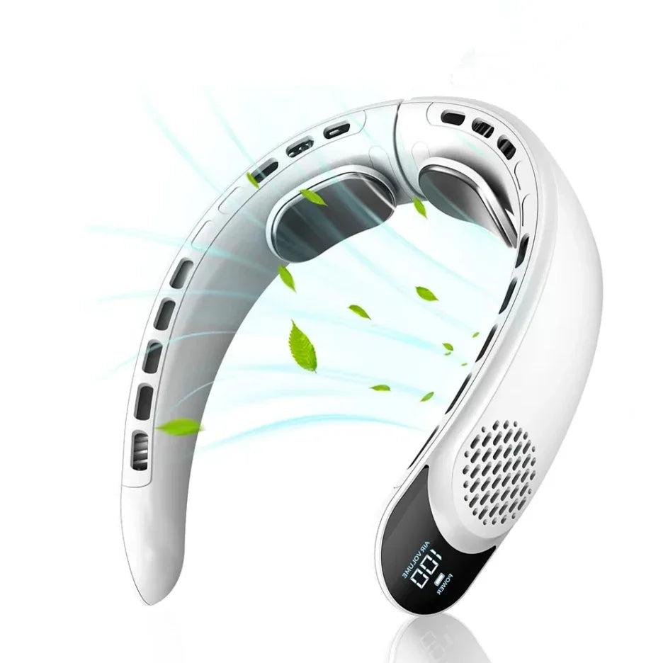 Ventilador de cuello USB de cuatro núcleos portátil