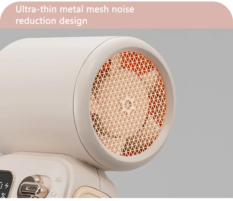 Pantalla digital, ventilador de mano de alta velocidad de 100 velocidades, ventilador plegable portátil con carga USB, mini ventilador de escritorio