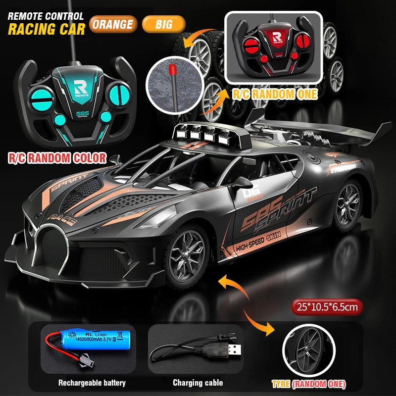 Auto RC Deportivo de Alta Velocidad con Control Remoto para Niños