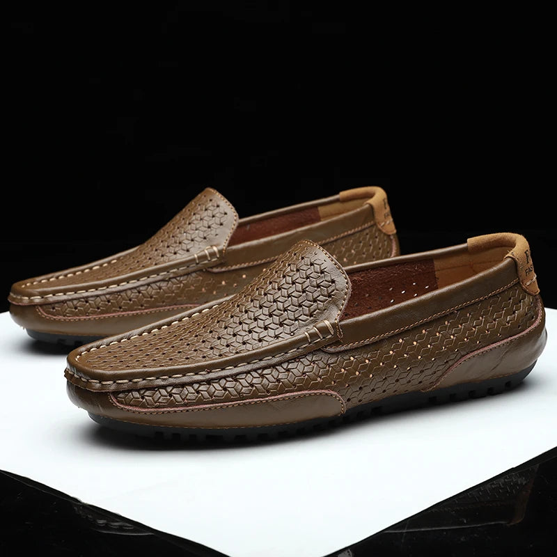 Mocasines de Cuero para Hombre – Calzado Casual Transpirable