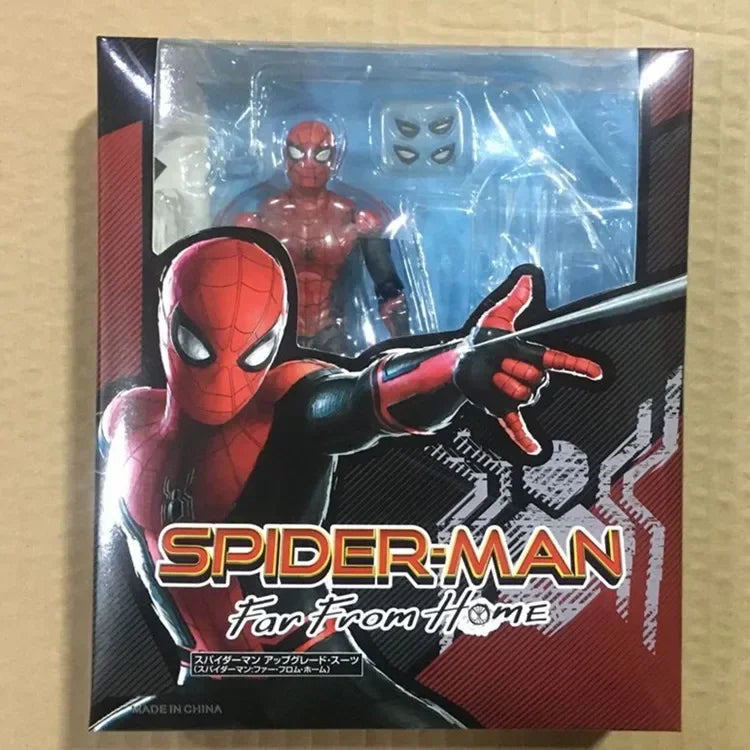 Figura de acción de Spiderman de Marvel Avengers: Homecoming, estatua con rostro intercambiable de Tom Holland, modelo de juguete coleccionable, regalo