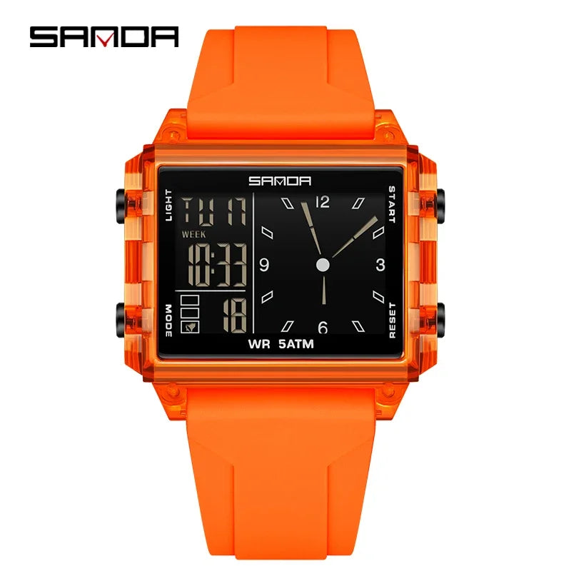 Reloj Digital SANDA Deportivo para Hombre Multifunción Luminoso