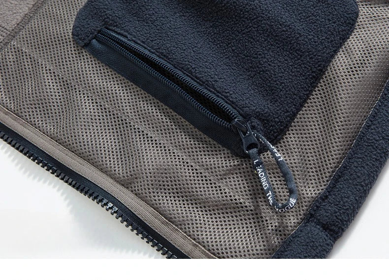 Chaqueta Polar de Invierno para Hombre con Cierre