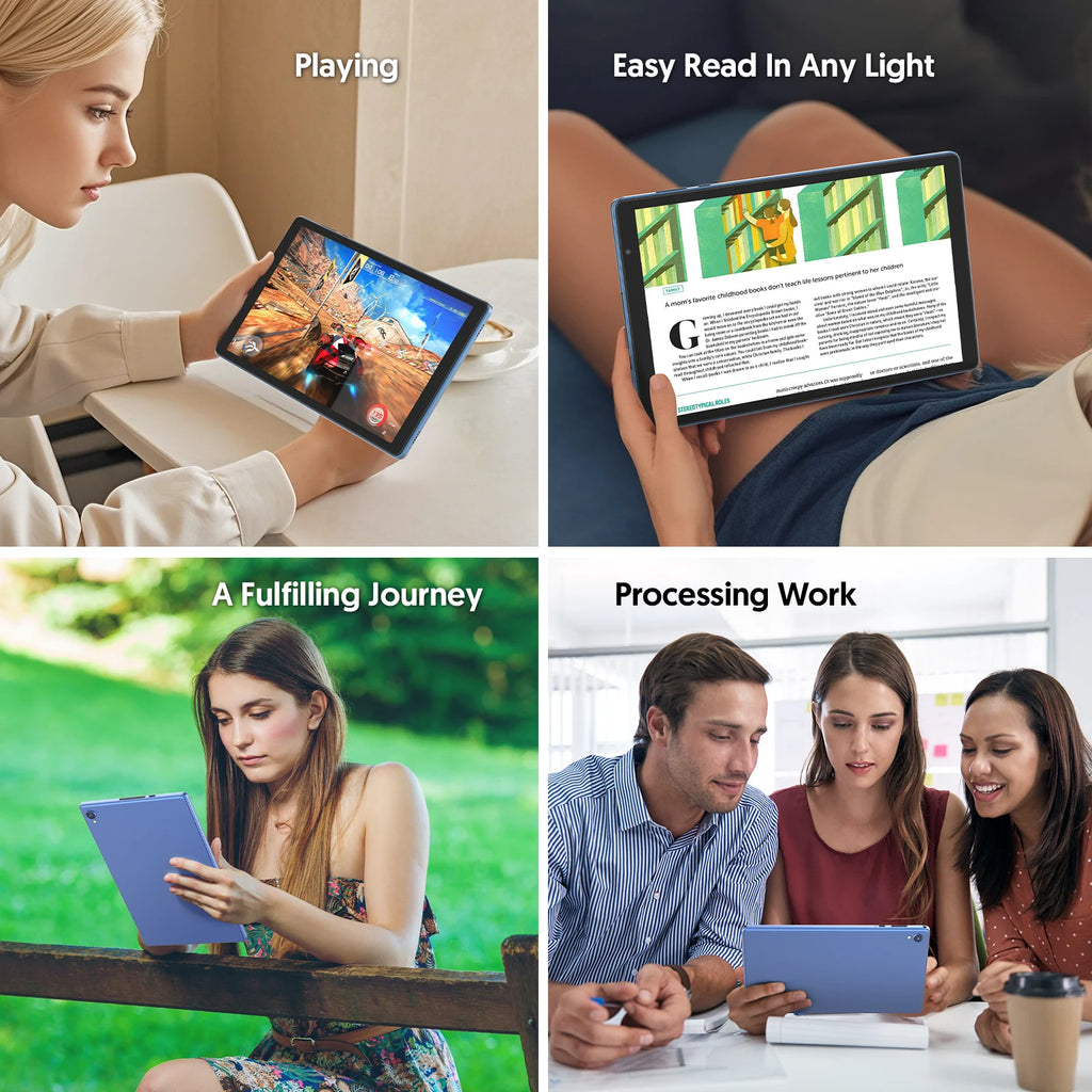 Tablet Android 14 de 10.1": 4GB RAM, 32GB ROM, Quad-Core, 6000mAh