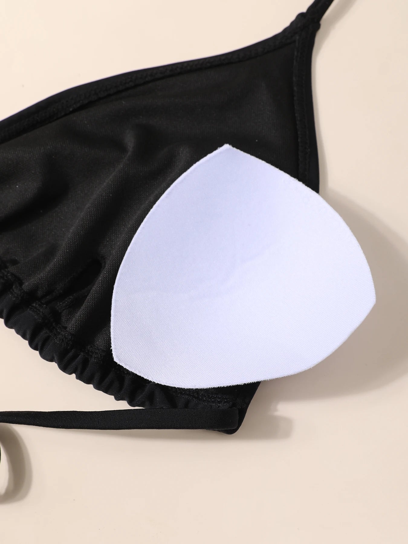 Bikini Negro Sexy de Estilo Europeo y Americano, Traje de Baño de Dos Piezas para Mujer, Ropa de Playa Moderna y Popular para Damas