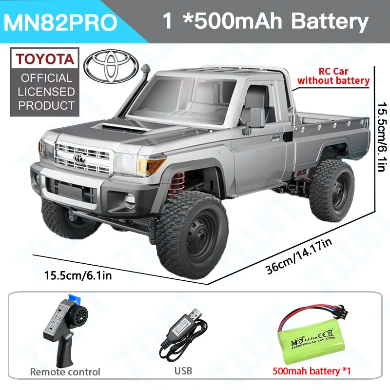 ZWN MN82 MN82S LC79 1/12 camioneta corta RC a escala completa 4WD Control remoto escalada todoterreno coche juguetes para niños regalos de navidad