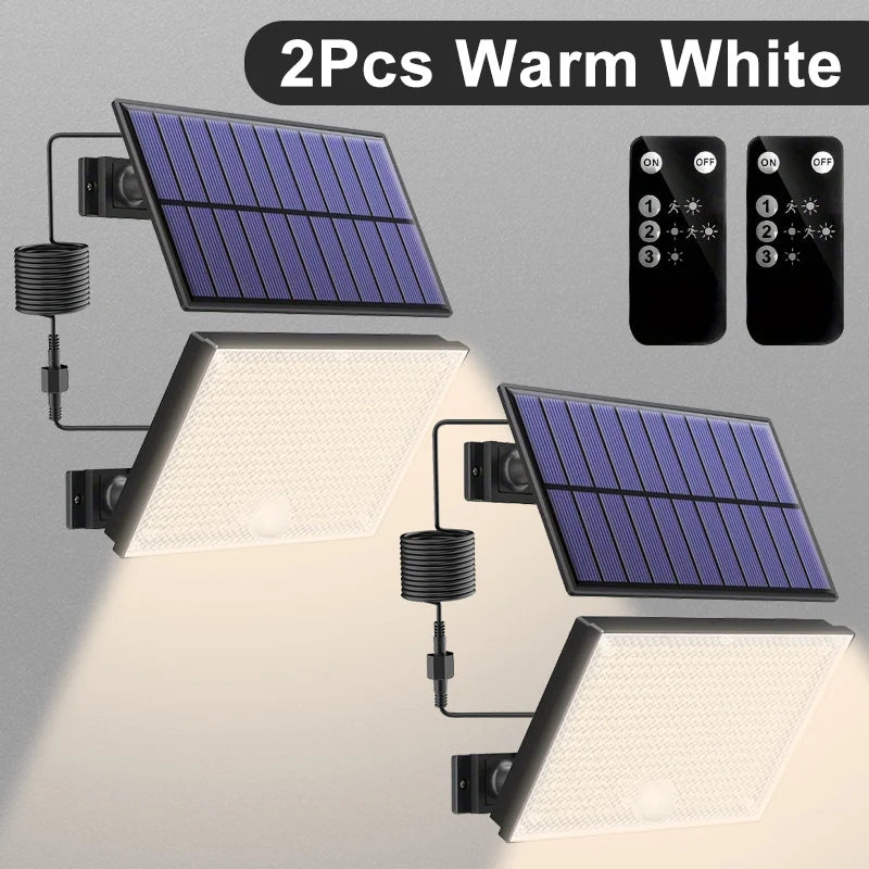 Luz Solar LED 400 con Sensor de Movimiento para Exterior
