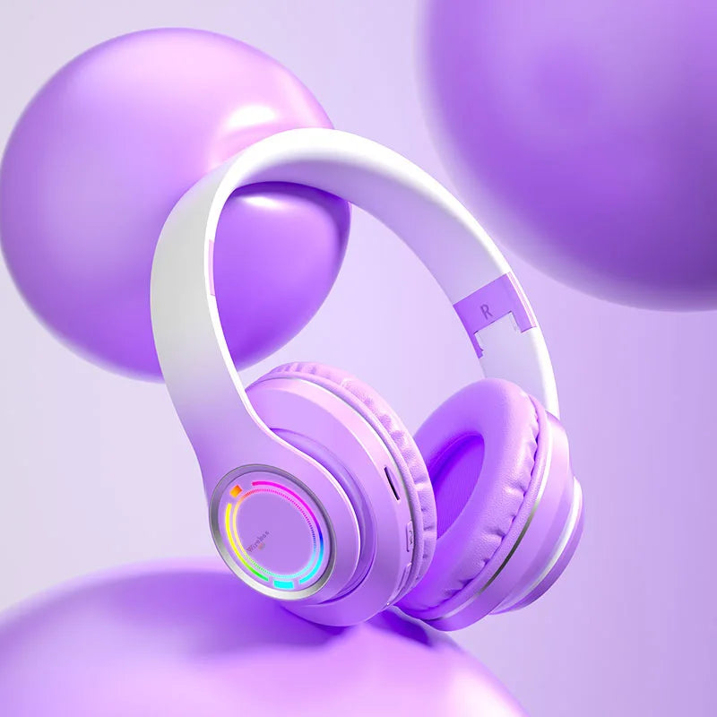 Auriculares Bluetooth Infantiles con Luces LED y Micrófono
