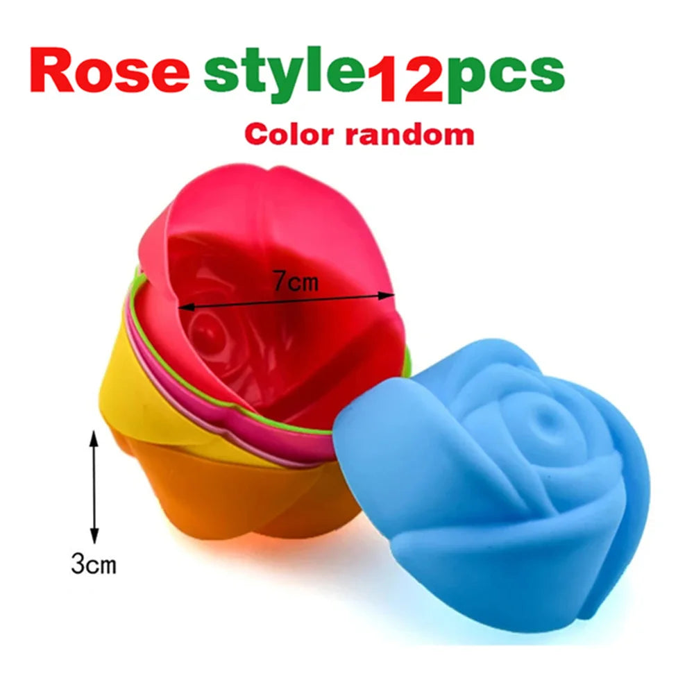 Molde de Silicona para Pastel y Muffins Colorido