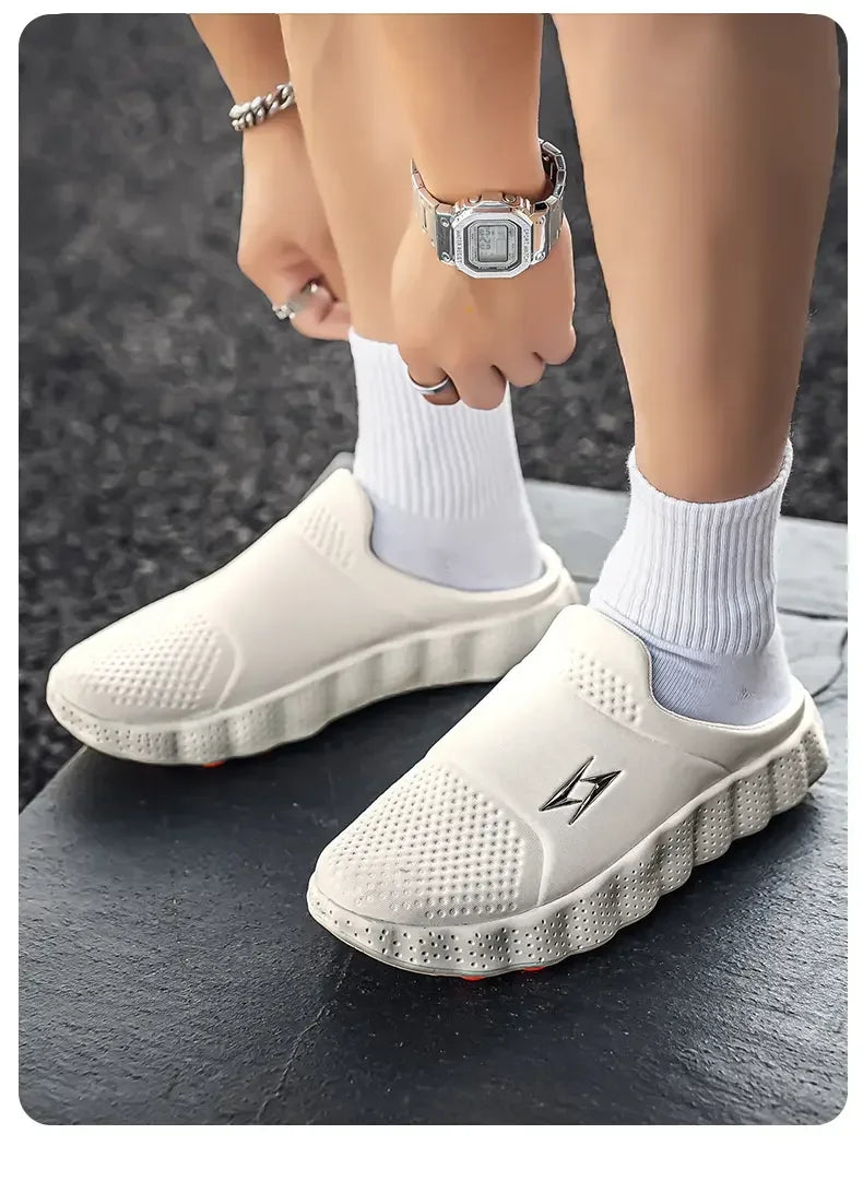Mocasines casuales para hombre de tela transpirable y suela antideslizante