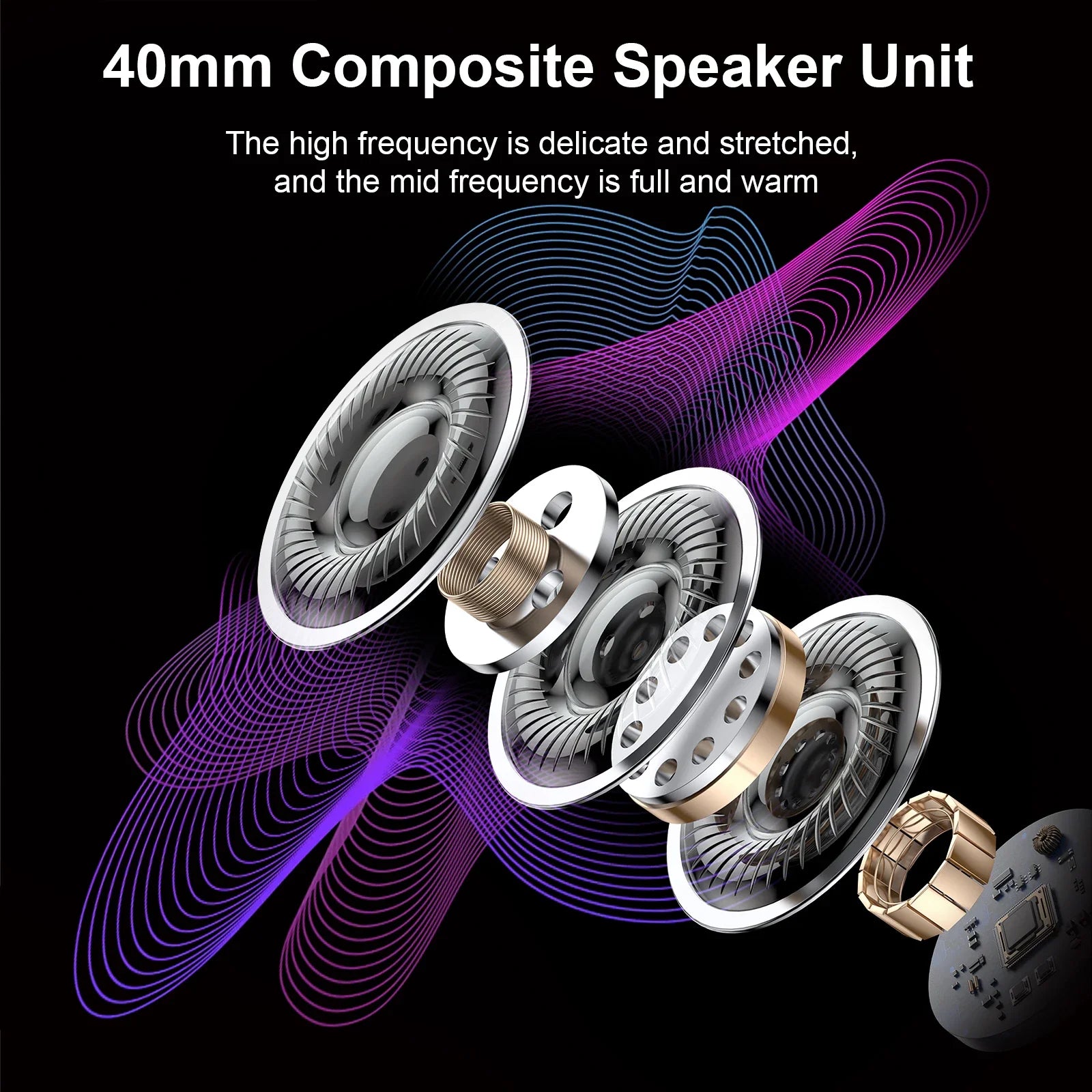 Auriculares ANC Bluetooth Alta Resolución 60h