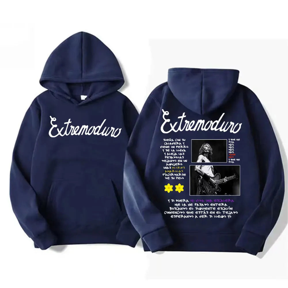 Buzo con Capucha Estampado Rock Punk - Estilo Urbano Oversized